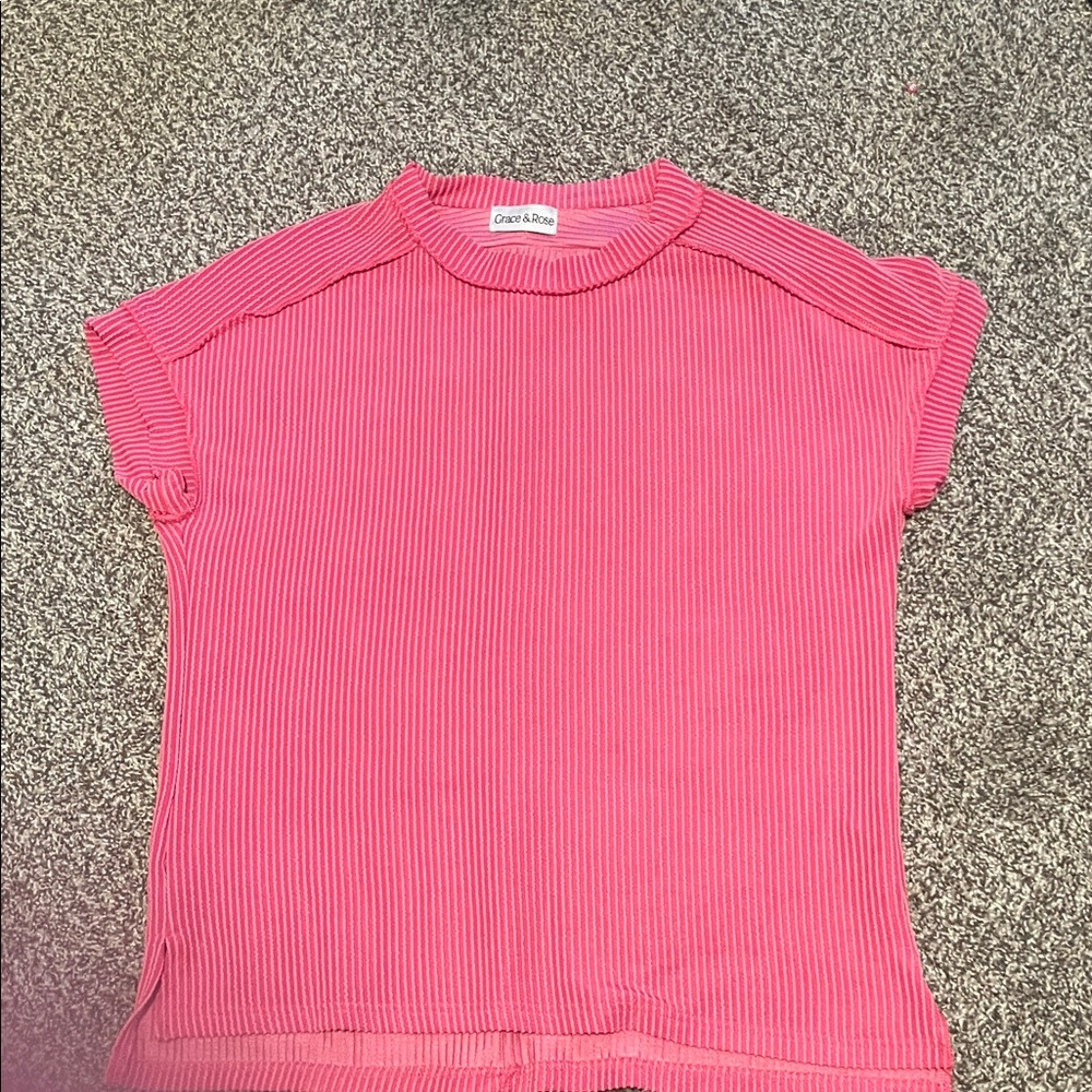 Pink Striped Kids Shirt